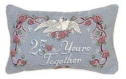 25th Anniversary Pillow Talk Tapestry Pillow