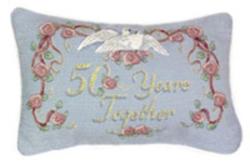 50th Anniversary Pillow Talk Tapestry Pillow