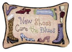New Shoes Cure The Blues Pillow Talk Tapestry Pillow