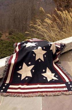 Long May It Wave Tapestry Throw