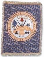 US Army Insignia Tapestry Throw Blanket