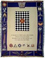 Masonic Symbols Tapestry Throw