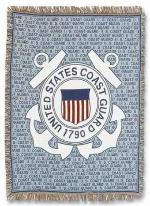 US Coast Guard Tapestry Throw Blanket