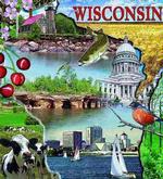State of  Wisconsin Tapestry Throw