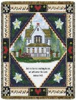 House Joshua 24:15 Tapestry Throw