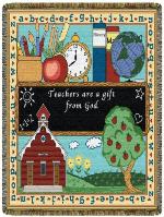 Teachers Are A Gift Tapestry Throw