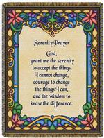 Serenity Prayer Tapestry Throw