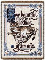 How Beautiful it is Cat Tapestry Throw