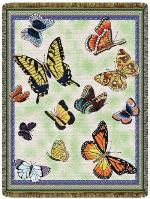 Butterflies Tapestry Throw