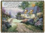 Cottage Path Blessing of Ireland Tapestry Throw