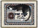 One Day At A Time Cat Tapestry Throw