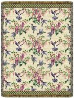 Hummingbirds Tapestry Throw