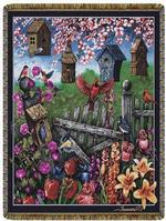NEW Garden's Gate Tapestry Throw