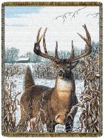 Whitetail Deer Tapestry Throw