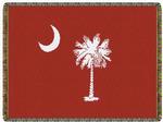 South Carolina Garnet Flag Tapestry Throw