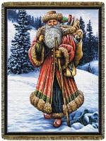 Christmas Santa Tapestry Throw