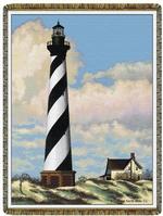 NEW Cape Hatteras Lighthouse Tapestry Throw