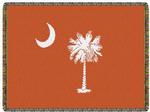 South Carolina Orange Flag Tapestry Throw