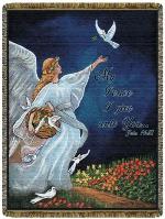 John 14:27 Tapestry Throw