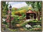 NEW Covered Bridge Tapestry Throw