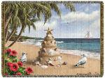 Holiday in Paradise Tapestry Throw