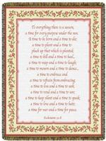 A Time To, Ecclesiastics 3:1-8 Tapestry Throw
