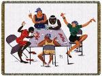 Boston Time Tapestry Throw