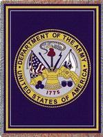 US Army Logo Tapestry Throw