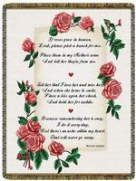 NEW If Roses Grow In Heaven Tapestry Throw