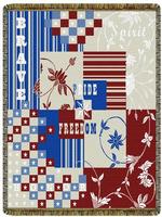 Celebrating Freedom Tapestry Throw