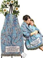 Blossoms with Tears Poem Comfort Wrap
