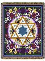 Star Of David Elegance Tapestry Throw