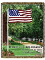 Blessed Are The Peacemakers Matthew 5:9 Tapestry Throw