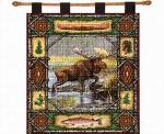 Moose Lodge Tapestry Wall Hanging