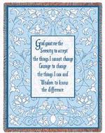Serenity Prayer Throw Blanket