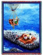 Balloon Over Nubble Tapestry Throw