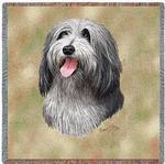 SALE Bearded Collie Lap Tapestry Throw