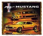 Ford Mustang Liquid Fire Tapestry Throw