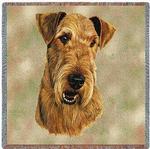 SALE Airedale Lap Tapestry Throw