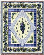 Blueberry Lace Tapestry Throw