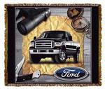 Ford Truck Travel Tapestry Throw