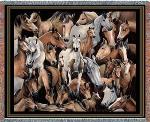 Stampede Wild Horse Tapestry Throw