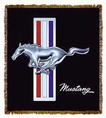 Ford Mustang Logo Tapestry Throw