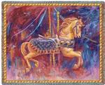  NEW Carousel Horse Tapestry Throw