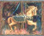 Carousel Horse Tapestry Throw