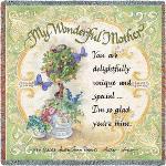 My Wonderful Mother Tapestry Throw