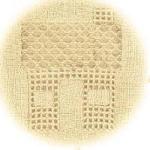 Natural Heart & House Woven Throw Blanket