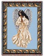Hispanic Guardian Angel Tapestry Throw