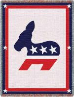 Democratic Logo Throw Blanket
