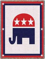 Republican Logo Throw Blanket